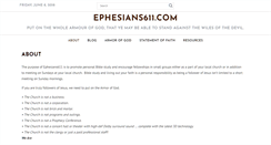 Desktop Screenshot of ephesians611.com