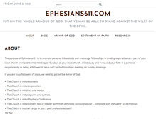 Tablet Screenshot of ephesians611.com